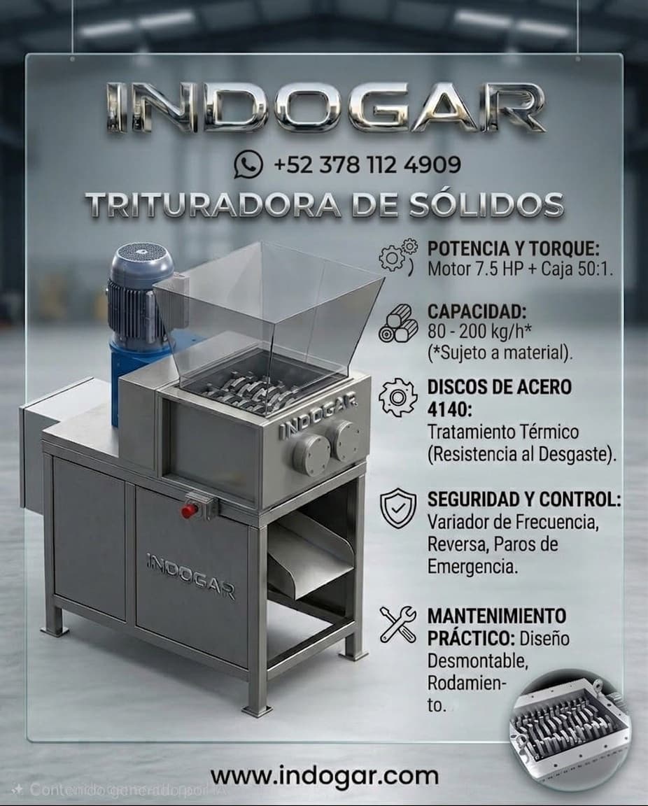 Trituradora de Sólidos